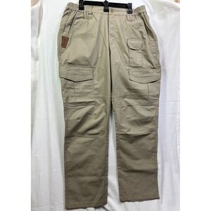 IGOLUMON Men's Khaki Rip-Stop Cargo Pants 38W x 32L Tactical Work Outdoor